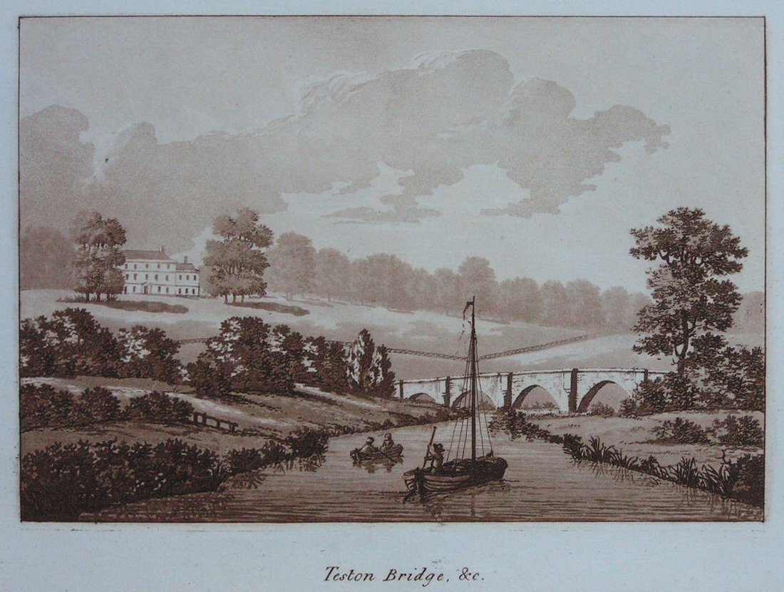 Aquatint - Teston Bridge, &c - Ireland